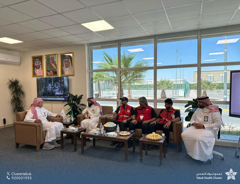 الرئيس التنفيذي يستقبل بمكتبه مدير عام فرع هيئة الهلال الأحمر السعودي